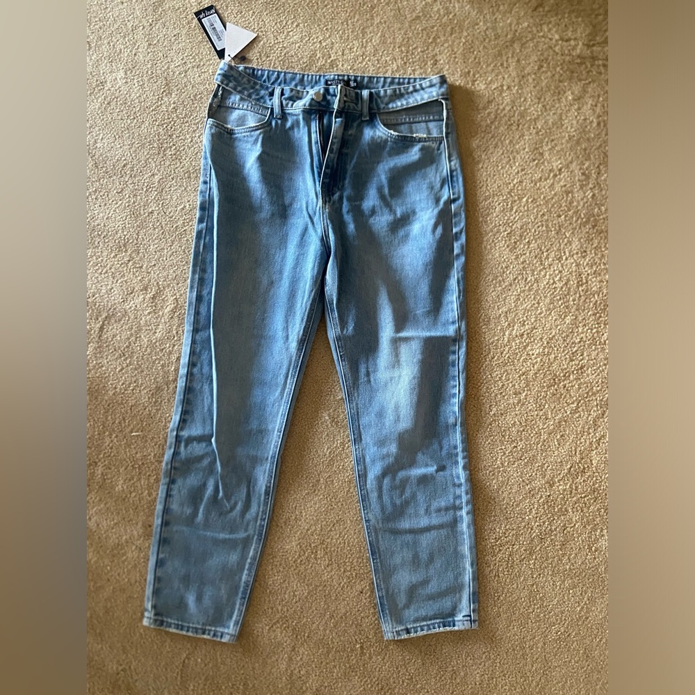Nasty Gal high rise jeans with open pockets, new, size US 8